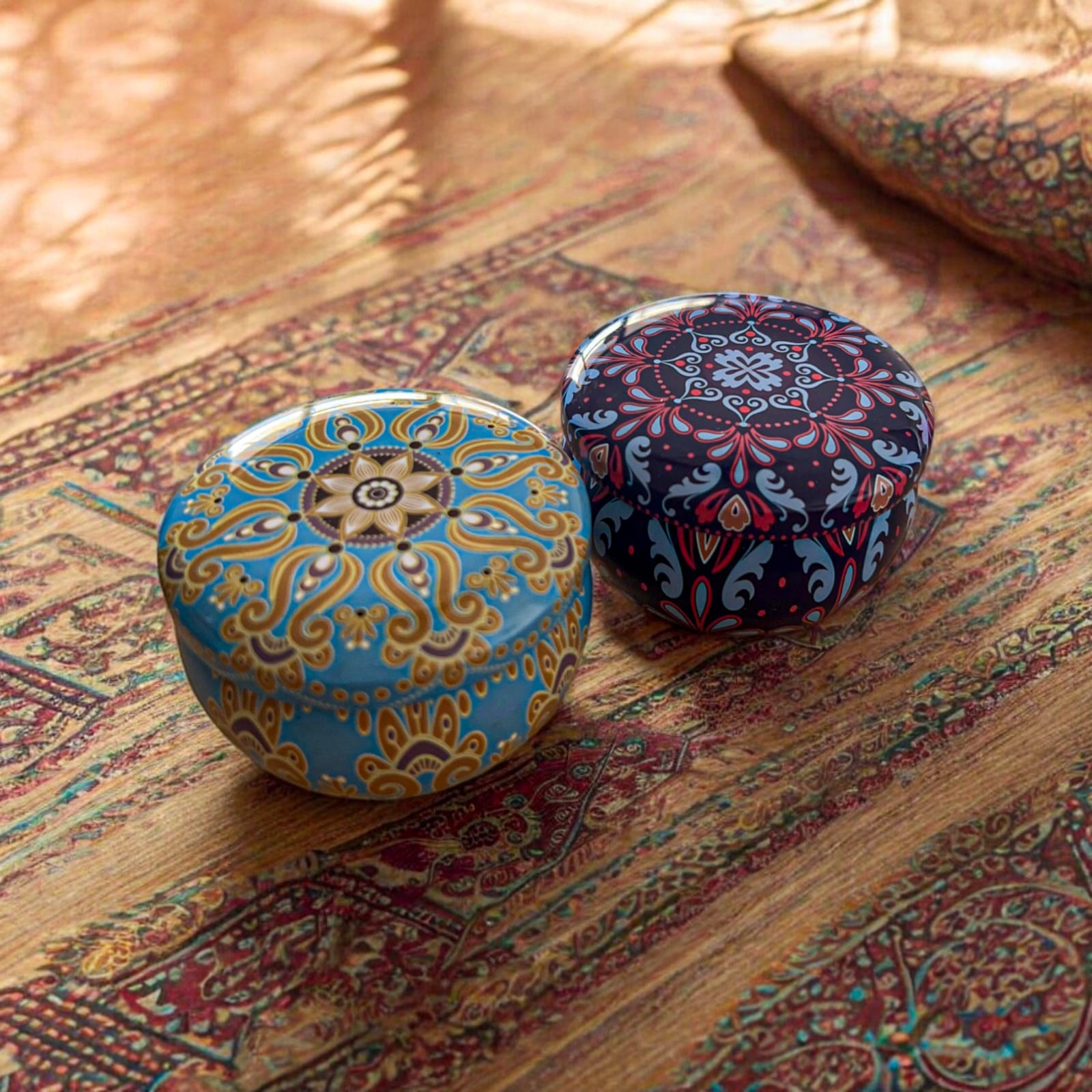 Decorative candle tins